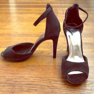Black Suede Steve Madden Stilettos